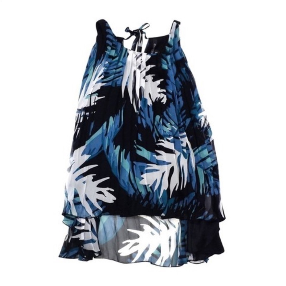 Timo Weiland Black Pleated Silk Top Size 4